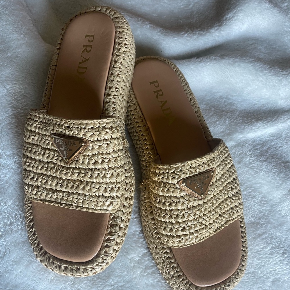 Prada platform sandals